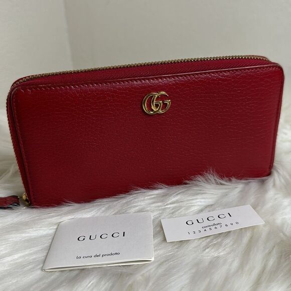 💯Authentic Gucci GG Long Zipped Around Wallet 🍀 - Picture 4 of 15